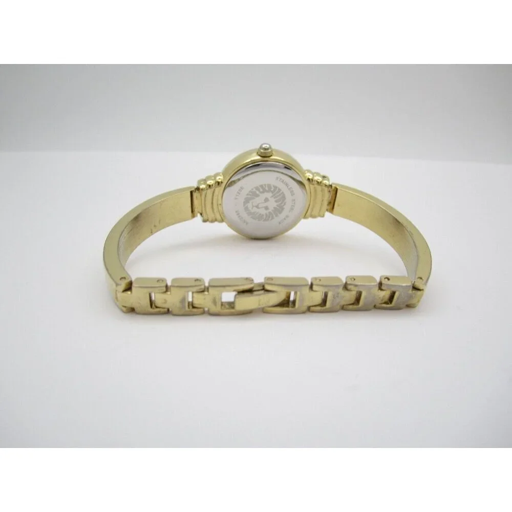Women Anne Klein Diamond Quartz WR Analog 24mm Round Watch (H463) 
